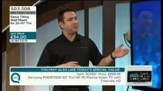 QVC Features the SANUS VuePoint Tilting TV Mount