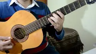 Punteo N° 1 para Milonga Payadora en guitarra -  Introduccion de Milonga