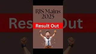 RJS 2025 Mains Result out.... #rjs2025 #rajasthan #shorts #viraltrending