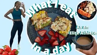 What I eat in a day as a Track and Field Athlete with a 9 to 5 | REALISTIC Quick & Healthy Meals