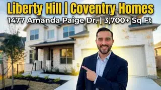 Liberty Hill New Construction Home Tour | Coventry Homes | 1477 Amanda Paige Dr.