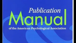 Publication Manual of The American Psychological Association sebagai dasar Disertasi Tesis Skripsi