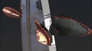 Splitting a Bullet - 7.62x51 M80 BALL VS Kukri - Ballistic Simulation