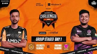 Velocity Gaming vs Enigma Gaming | TEC Challenger Series | Group Stages | Day 1 | Match 1 | BO3
