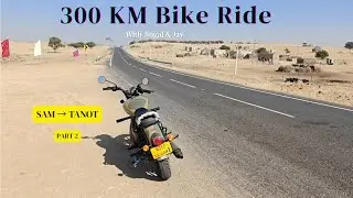 300 KM Desert Bike Ride 🏍️ | Sam to Tanot in Winter