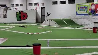 Drone chasing Jammer and Chad around Turfburners