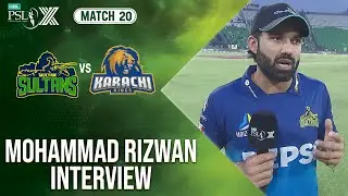Mohammad Rizwan Interview | Multan Sultans vs Karachi Kings | Match 20 | HBL PSL X | M2M1A