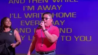 Me singing all my loving by The Beatles at karaoke on Ruby, Princess cruise ship ￼￼