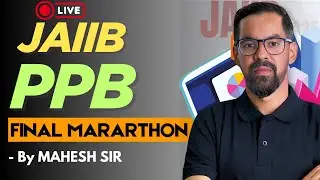 JAIIB PPB Final&nbsp;Revision For Nov 2025 | JAIIB Nov 2025 | By Mahesh Sir
