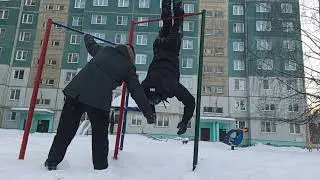 Упал с турника. трюк пошел по п*зде