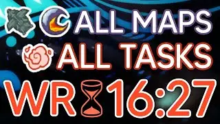 Among Us - First 3 Maps All Tasks in 16:27 (World Record)