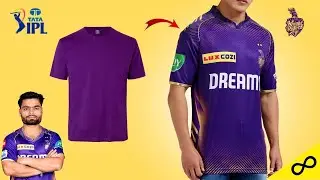 DIY KKR IPL Jersey at Home | Cricket IPL 2024