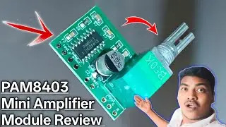 PAM8403 Amplifier Module With Volume Control | Full Wiring & Sound Testing | Pam8403 Class-D Module