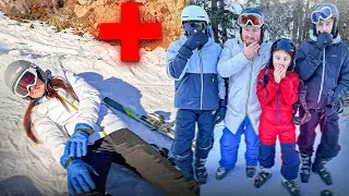 ACCIDENT AU SKI 😱