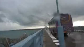 Complete journey over Pamban Bridge on the way Rameshwaram crossing Palk Straight