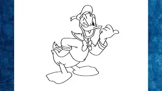 COMO DESENHAR PATO DONALD PASSO A PASSO