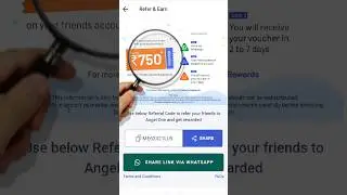 🔴Live Proof Refferal Reward🤑| Angel one refer and earn|750 voucher easy earn|#stockmarket