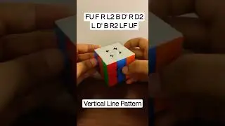 Vertical Line Pattern On A Rubik's Cube! (TUTORIAL)