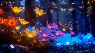 Mystical Flower Lights: Ambient Magic Music & Twinkling Forest Glow for Cozy Evenings & Inner Peace