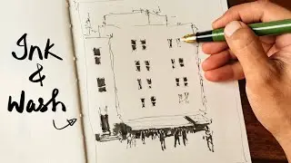 Loose Ink & Watercolor Sketching Tutorial | Value Study