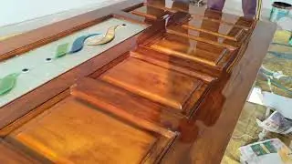 🌍Sagwan ke darvaje ke upar | Asian paint ka luxury polish kaise karen | waterproof PU ultra🎉 2025