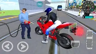 New Red Heavy Racing Motor Bike In School 3D Driving Class Simulator #Adnan Gaming#