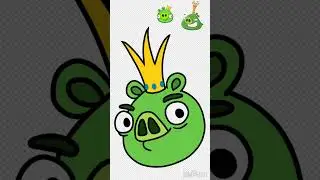 Month of Villains 2025 Day 21: King Pig (Angry Birds) #angrybirds #villain #art #mobilegame