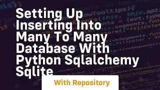 Setting up Inserting into Many to Many Database with Python SQLALchemy Sqlite