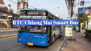 Chiang Mai RTC Smart Bus Route from Chiang Mai International Airport to Old City