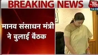 HRD Minister Smriti Irani calls urgent meeting on IIT-D Director's resignation