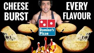 Every Dominos Cheese Burst Flavours 😱 Hot n Fiery, Korean Sweet Chilli, Creamy Makhani