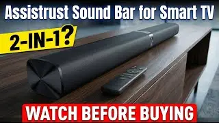 Assistrust Sound Bar for Smart TV Review: Is It Good? Is It Worth It? (2-in-1 Detachable)