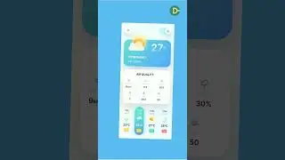 New weather app design in Figma. #figma #uiuxdesign #dribbles #behance