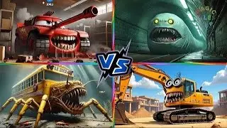 Battle VS  Lightning Mcqueen Eater Spider Cars in Tiles Hop EDM Rush🎶