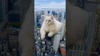 Cat visits New York City! #cat #cutecat #catlovers #ai #kittens