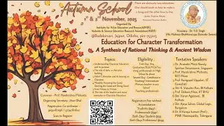 Autumn School 2025:Preparing for a Transformative Conference on Character Education #valueseducation