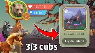 how to go mystic island with 3/3 cubs no big animals no 200 animals 😍😍😍Secret!