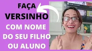 COMO FAZER VERSOS COM RIMA USANDO NOME DE CRIANÇA | Fazer poemas | aula