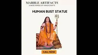 Beautifully Designed Customized Bust Statue from Marble Artifacts