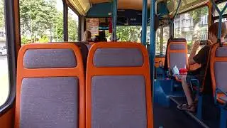 [No talking] STIB/MIVB VanHool AG280 Historic Bus ride in Brussels, Belgium