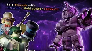 Solo Triumph Night 2 Hard Mode with Firework Combo!! | TDS (Roblox)