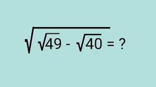 Ukraine l Can you Simplify this? l A tricky Simplification without calculator 