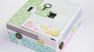 Interactive mini album in a box