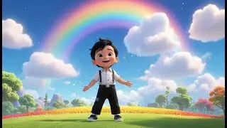 Rainbow Sky Song 🌈✨ | Learning Colors for Kids | Fun Nursery Rhyme