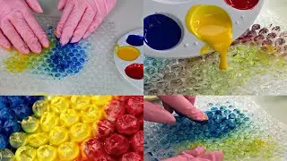 ASMR Painting on Bubble Wrap