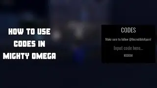 HOW TO USE CODES | MIGHTY OMEGA *QUICK AND EASY*