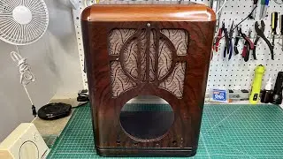 Zenith 6S229 - Power Transformer Prep, New Grille Cloth & Waterslide Decal
