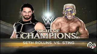 Wwe Night Of Champions:Seth Rolins vs Sting 1991 (United State Championship)