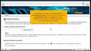 How to park domain in cpanel