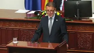 Croatia Sabor's President Addresses MP in Assembly of North Macedonia